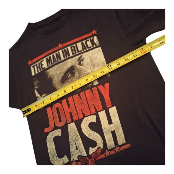 Johnny Cash The Man In Black Zion Rootswear Authentic T-Shirt Tubular Tee S - Picture 5 of 8